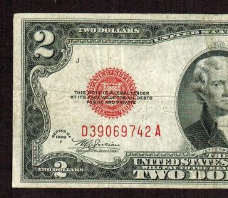 $2 1928 F Red Seal Bank Note More Currency 4 Ecp photo
