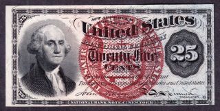 Us 25c Fractional Currency Note Fr1303 Ch Cu photo