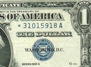 Star 1957 A $1 Silver Certificate More Currency 4 Xpa photo