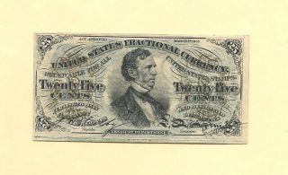 Fr 1295 - 25 Cents Fesseden Green Back Fractional Note Uncirculated photo