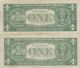 Blue Seal 1957 And 1957 B Silver Certificate One 1 Dollar Small Size Notes photo 1