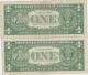 Blue Seal 1957 And 1957 B Silver Certificate One 1 Dollar Small Size Notes photo 1