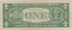 Side Error Cut Blue Seal 1957b Silver Certificate One Dollar Small Size Notes photo 1