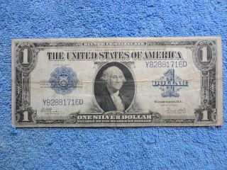 1923 $1 Silver Certificate Fr.  238 Woods/white,  Low Cost Example,  Look photo