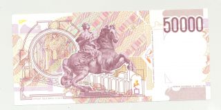 Italy 50000 Lire Note 1992 photo