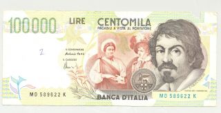 Italy100000 Lire Note 1984 photo