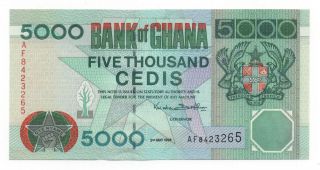 Ghana 5000 Cedis 1998 Pick 34 A Unc photo