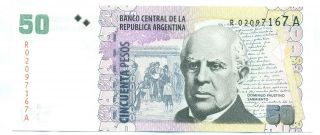 Argentina Note 50 Pesos 2009 - 10 Replacement Redrado - Fellner P 356 Au photo