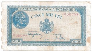 (r441404) Romania Paper Note - 5000 Lei 1944 - Xf photo