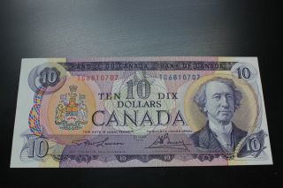 Canadian 1971 $10 Bill.  The Bill Is,  Crisp & Uncirculated. photo