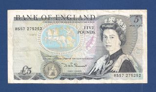 £5 Five Pounds England { D H F Somerset } Great Britain United Kingdom Banknote photo
