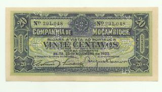 Mozambique 20 Centavos 25/11/1933 R - 29 Unc photo