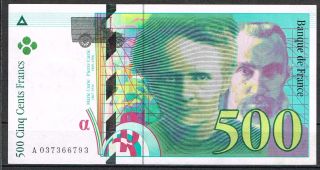 France 500 Francs 1998,  Unc,  See Scan photo