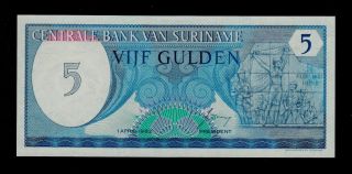 Suriname 5 Gulden 1982 Pick 125 Unc. photo