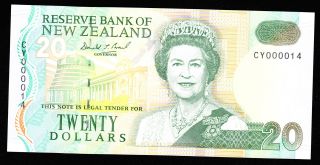 Zealand 20 Dollars (1994) Cy Low Pick 183 Unc. photo