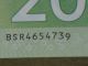 Very Rare Canadian Twenty Dollar Polymer Serial Number Error Misprint Vg+ Canada photo 2