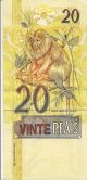 Brazil 2000 ' S Banknote 20 Reais Fauna Money Animal American Currency Unc Brasil Paper Money: World photo 1