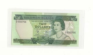 1977 Soloman Island Two Dollars Gem - Uncirculated photo