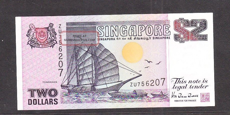 Singapore 1997 Banknote 2$ Unc. Asia photo