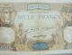 1927 French Banknote 1000 Francs Ceres Et Mercure Europe photo 4