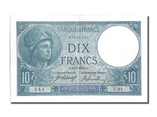 French Paper Money,  10 Francs Type Minerve photo