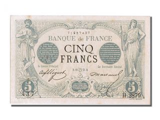 French Paper Money,  5 Francs Type Noir photo