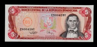 Dominican Republic 5 Pesos 1994 Pick 146 Unc -. photo