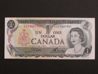 1973 $1 Bank Of Canada Eax Replacment Note Bc46ba photo