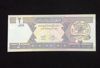 Afghanistan Unc 2 Afghanis Banknote World Currency Paper Money photo