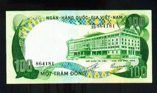 Viet Nam South 100 Dong (1972) Pick 31 Xf. photo
