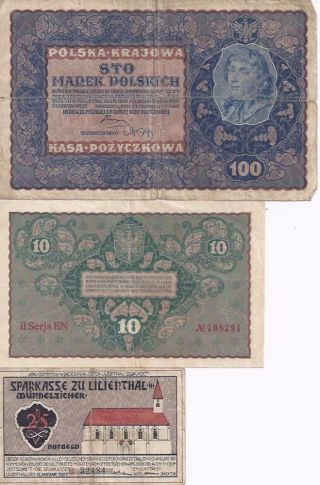 7 Different Old Currency From Poland photo