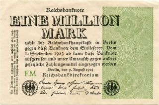 Germany 1.  000.  000 Mark 1923 Fm 0000232 photo