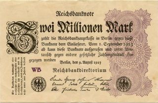 Germany 2.  000.  000 Mark 1923 Wb 0000230 photo