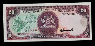 Trinidad And Tobago 20 Dollars (1985) Eb Pick 39c Unc. photo