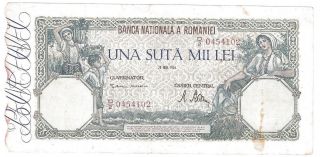 (r461803) Romania Paper Note - 100,  000 Lei 1946 - Vf photo