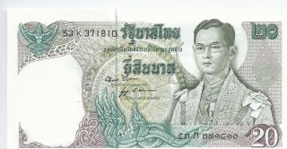 Thailand 20 Baht  Uncirculated Unc photo