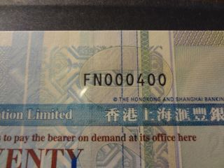 Hong Kong 2005 Hsbc $20 Rare 