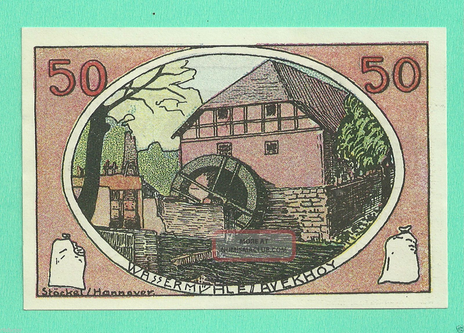 Germany Neustadt A.  R.  50 Pfg.  1921 Notgeld Unc Gem A14 Europe photo