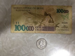 100000 Cem Mil Cruzeiros - Banco Central Do Basil photo