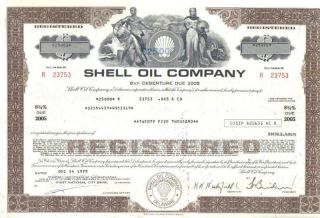 Usa Famous Shell Oil Company 1978 Less Than 100000 Deco photo