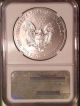 2012 $1 American Silver Eagle Ngc Ms70 Early Releases (blue Er Label) Silver photo 1