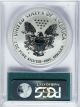 2006 - P $1 20th Anniverary Reverse Proof Silver Eagle Pcgs Pr70 Doily Label Silver photo 1