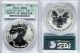 2006 - P $1 20th Anniverary Reverse Proof Silver Eagle Pcgs Pr70 Doily Label Silver photo 2