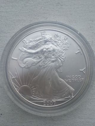 2007 99.  93% Silver Eagle Dollar photo