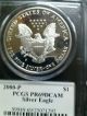 2000 - P $1 Pcgs Pr69 Dcam (proof Silver Eagle) Rare Mercanti Label 1 Oz Bullion Silver photo 1