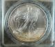 2007 Silver Eagle (w) Burnished Uncirculated Ms69 Grade By Anacs Silver photo 1