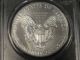 2011 American Silver Eagle Coin Struck At San Francisco First Strike Pcgs Ms69 Silver photo 3