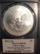 2012 - S American Siver Eagle - Pcgs Ms 70 Struck At Sf - First Strike Silver photo 1