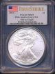 2011 25th Anniversary Silver Eagle Graded Ms69 First Strike Pcgs Silver photo 2