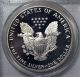 1990 - S American Eagle Silver Dollar Pr69 Dcam Pcgs Proof 69 Deep Cameo Silver photo 3